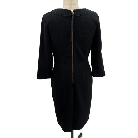 Boden Mia Ottoman Dress in Black Sheath Zip Back Size US 8R - Picture 6 of 11